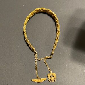 Vintage H+H GF 1/20 10K Sweetheart Military Charm Bracelet